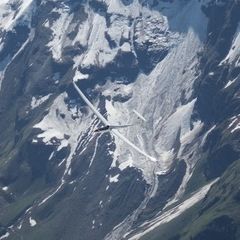 Flugwegposition um 15:09:38: Aufgenommen in der Nähe von Gemeinde Gerlos, Österreich in 3222 Meter